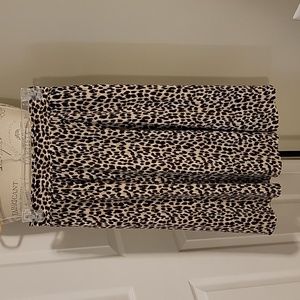 Loft women's leopard print midi skirt Size Petite Small